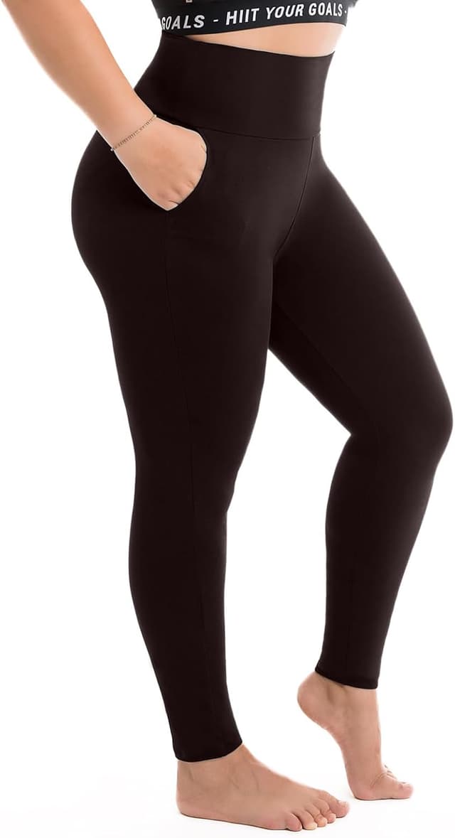 Detalle de Walifrey Plus Size Leggings with Pockets XXL-Large
