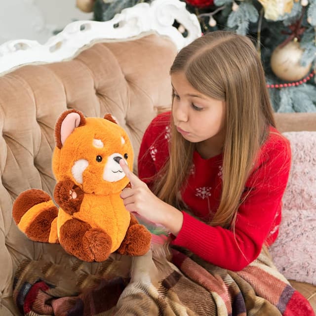 Detalle 2 de Red panda plush 9 inch stuffed toy