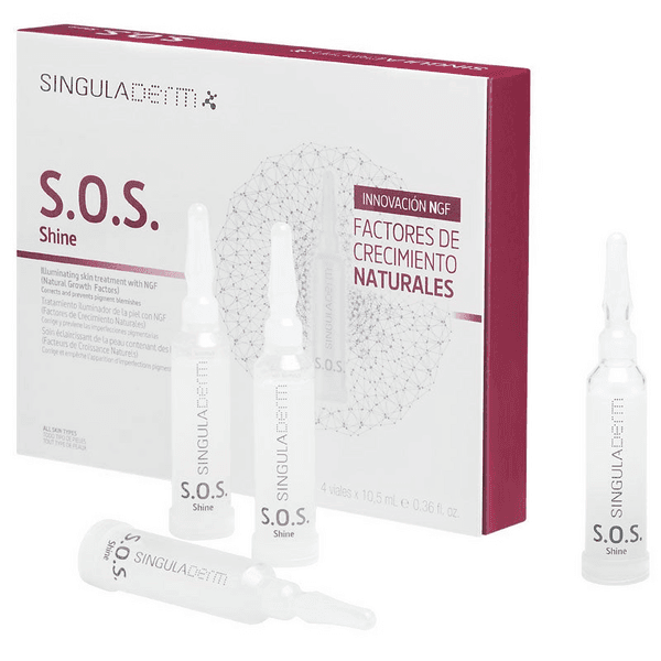 Detalle de Singuladerm Shine Tratamiento Iluminador S.O.S. ✨ 4 Pcs