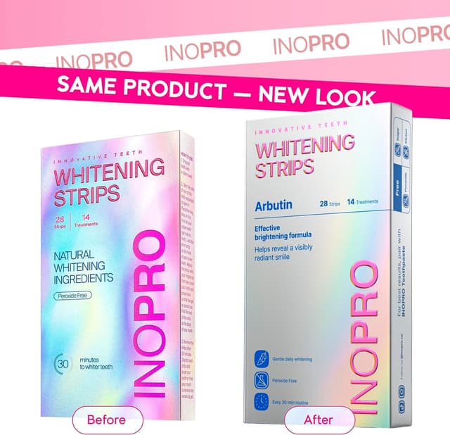 Detalle 2 de InoPro 14 Whitening Strips for Sensitive Teeth 🪥