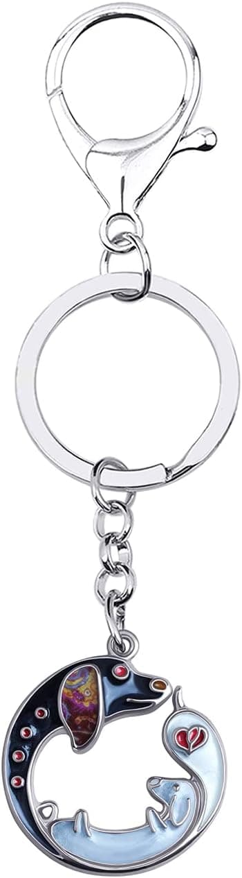 Detalle 2 de LONYOO Porte‑clé chien teckel 29×30 mm