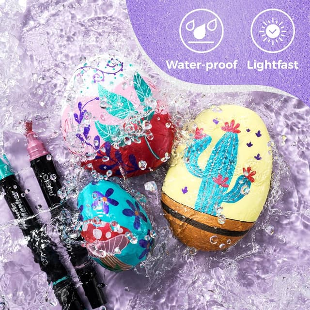 Thumbnail 4 de Ohuhu 60 Colour Acrylic Pens Dual Tips