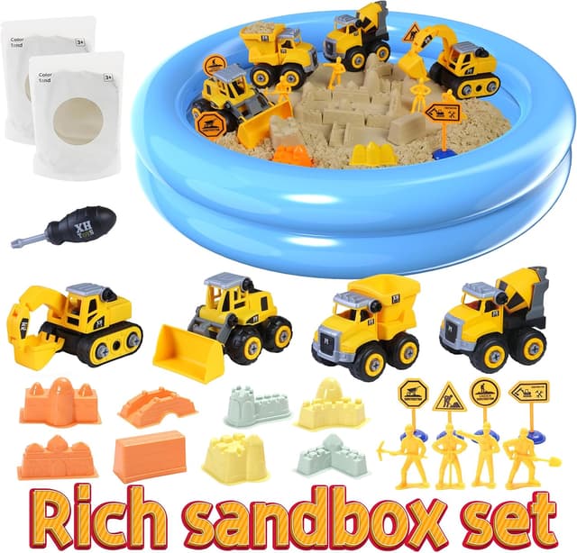 Thumbnail 6 de YIDESTARS Play Construction Sand Kit 2.2lbs 🚜