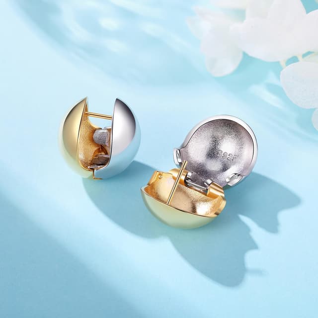 Detalle 2 de Cycuff 925 hoop earrings 16 mm CZ