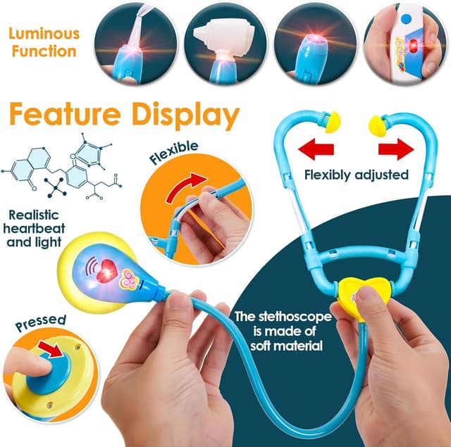 Thumbnail 1 de BUYGER 16 Pcs Kids Doctor Set