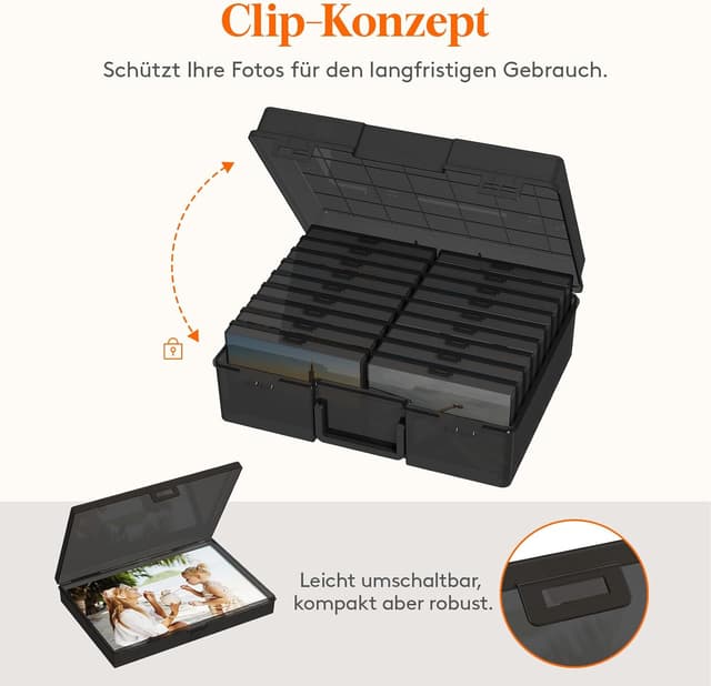 Detalle 1 de Lifewit Foto Aufbewahrungsbox 18 PCS für 10x15