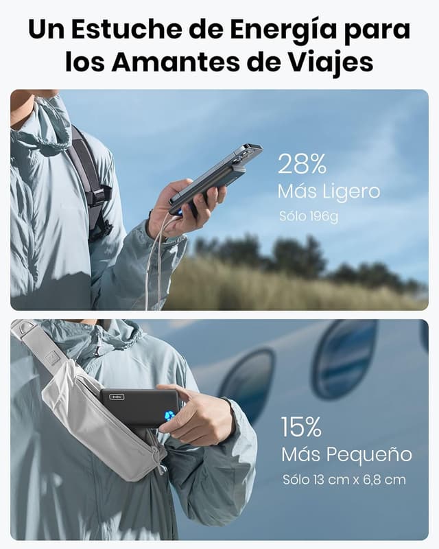 Thumbnail 2 de INIU Power Bank 10000mAh con Linterna 🔋 - Ultra Delgado