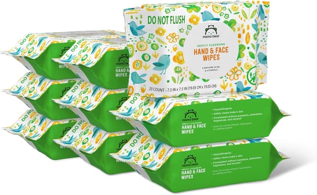 Imagen de Mama Bear Hand & Face Wipes, 180 Count en OfertitasTOP