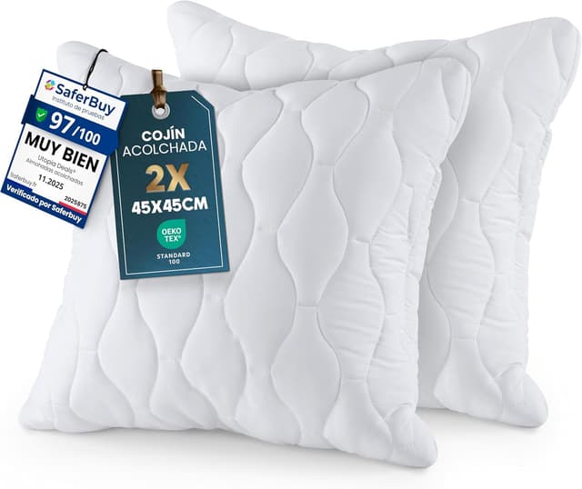 Imagen de Utopia Bedding Relleno de Cojín Acolchada 45 x 45 cm en OfertitasTOP