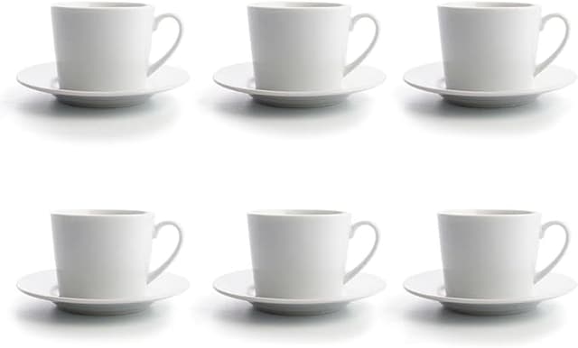 Imagen de Quid Renova Blanca Set 6 Tazas y Platos Porcelana en OfertitasTOP