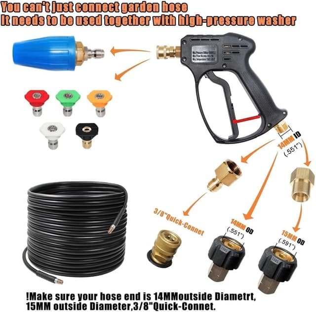 Thumbnail 5 de YUET High Pressure Washer Gun Handle 4350 PSI