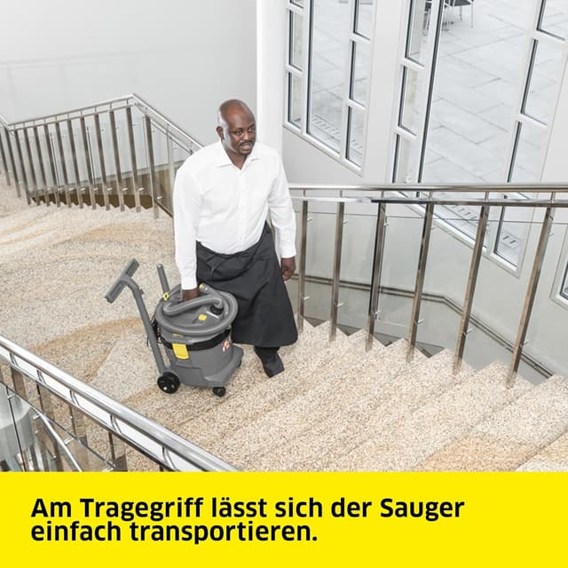 Detalle de Kärcher Nass-/Trockensauger NT 22/1 Ap L – 22-Liter-Kunststoffbehälter, max. 1.300 W, Staubklasse L