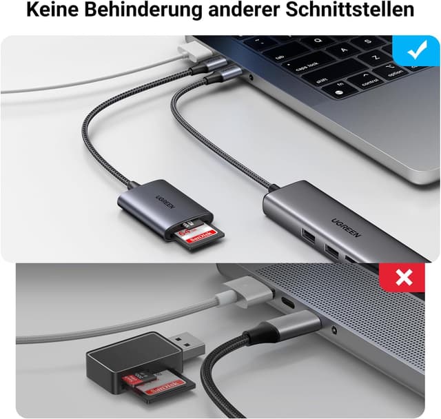 Thumbnail 5 de UGREEN USB C Kartenleser 170 MB/s SD 3.0