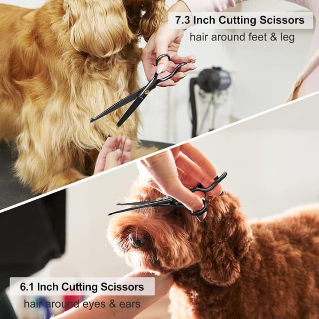 Thumbnail 4 de CIICII Dog Grooming Scissors Kit 7 inch