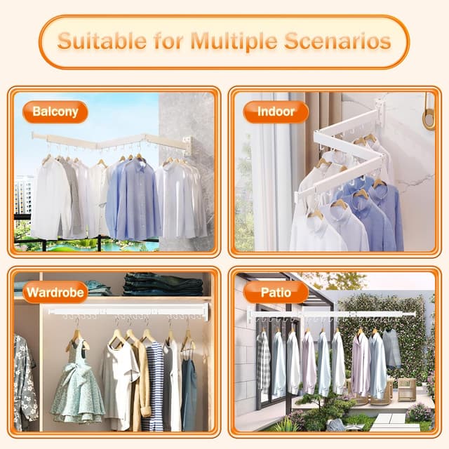 Thumbnail 5 de ZdwCyl Clothes Drying Rack 220 lb