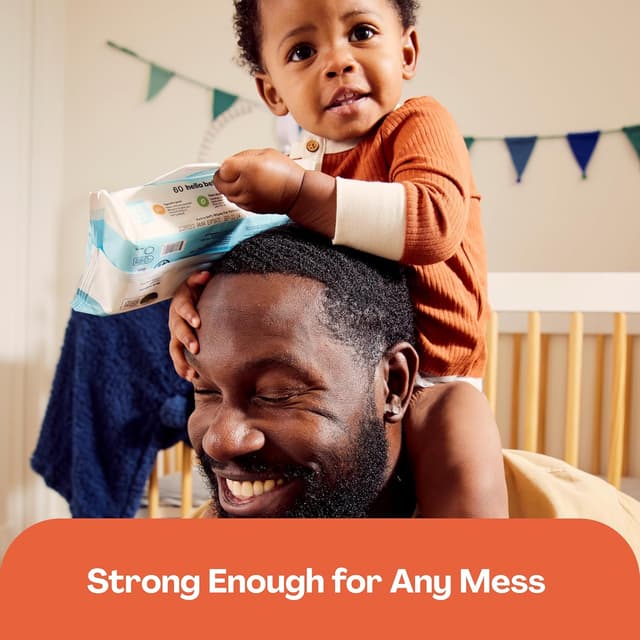 Detalle de Hello Bello Premium Sensitive Skin Wipes (Flower Pop) — Resellable Packs, 720 Total Wipes