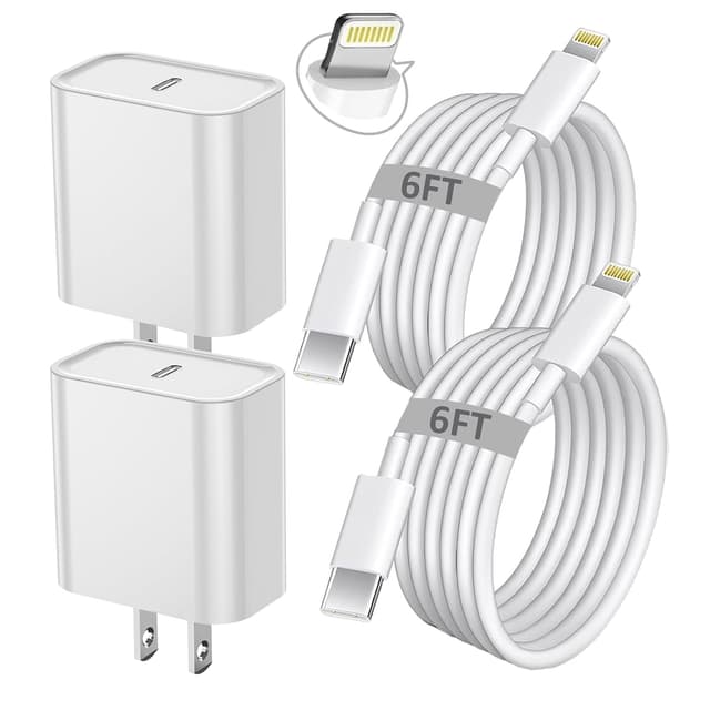 Detalle de iPhone Fast Charger 2-Pack 6FT