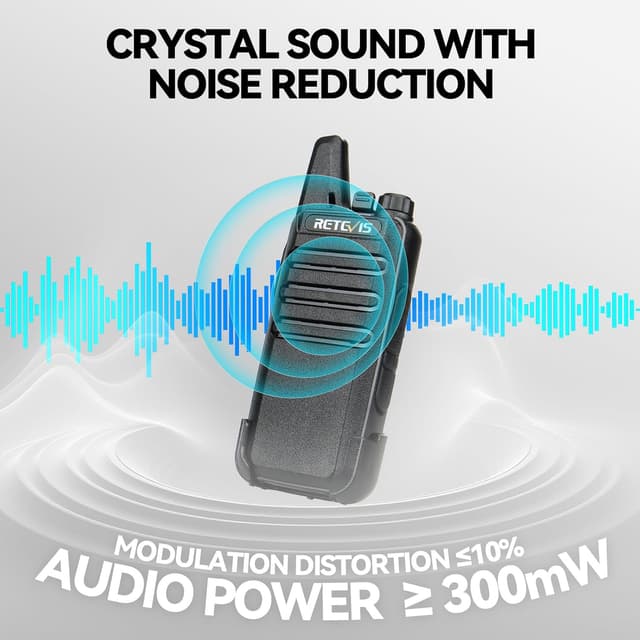 Thumbnail 5 de Retevis RT22 6-pack walkie talkies