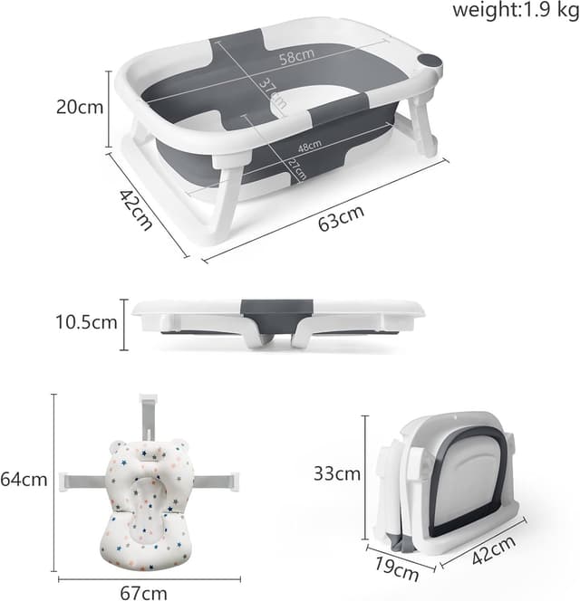Thumbnail 3 de Foldable Baby Bath Tub 0–12 Months