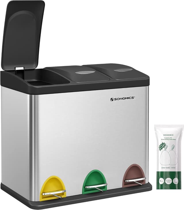 Imagen de SONGMICS LTB24L Cestino triplo 3x8 L en OfertitasTOP