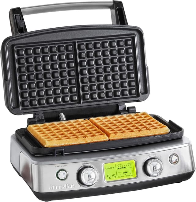 Imagen de GreenPan Elite 2 Waffle Iron, Adjustable Shade 🧇 en OfertitasTOP