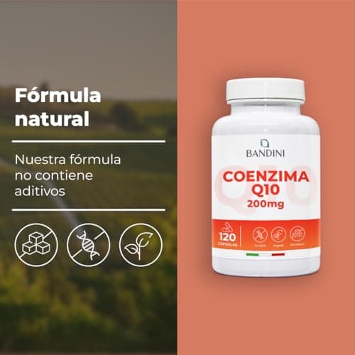 Thumbnail 3 de Bandini® Coenzima Q10 200mg 🍃 Antioxidante Natural, 120 Cápsulas