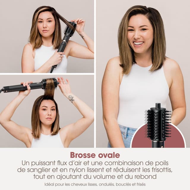 Detalle 2 de Shark FlexStyle Air Styler & sèche-cheveux avec boucleurs auto-wrap, brosse ovale et concentrateur
