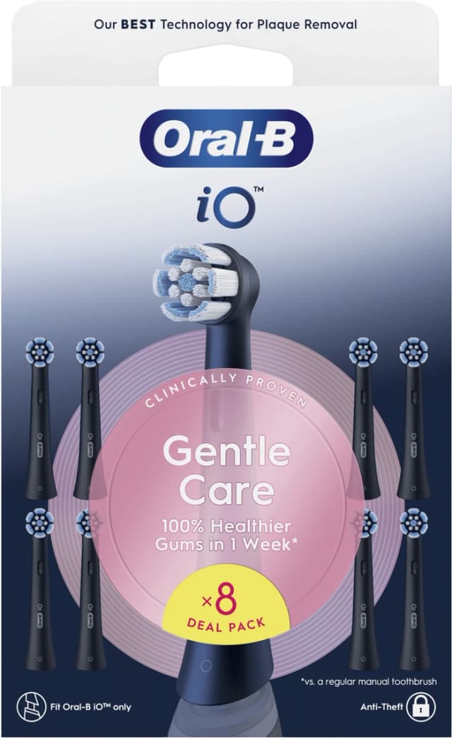 Detalle 2 de Oral-B iO Gentle Care Schwarz 8 Stück
