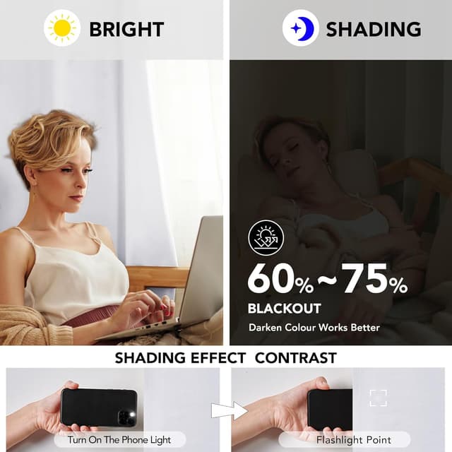 Thumbnail 3 de Deconovo Rideaux occultants 140x300 cm 🪟