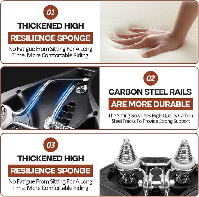 Thumbnail 2 de Bequemer ergonomischer Fahrradsattel