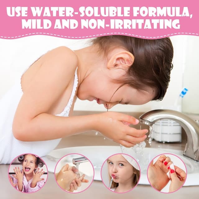 Detalle de Aomig 33-Colour Kids Makeup Set for Girls (6 pcs) with 5 Brushes