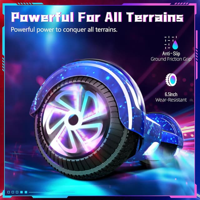 Detalle de Hoverboard auto-équilibré 6,5 pouces Bluetooth