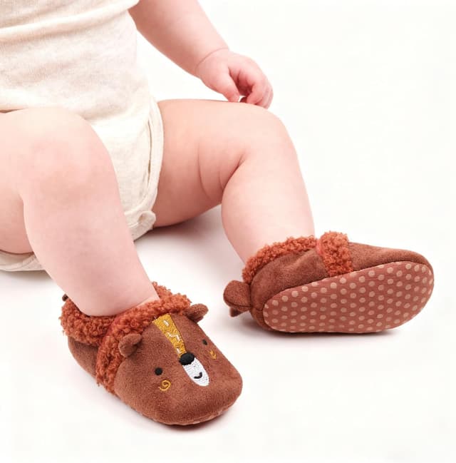 Thumbnail 5 de Baby First Walking Slippers Fleece Shoes