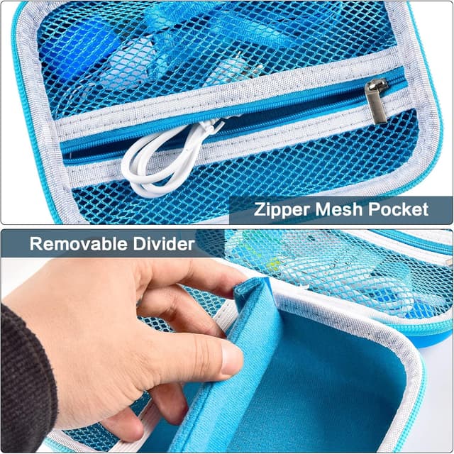 Detalle de Againmore Kinder Kamera Tasche für Digitalkameras & Mini-Actionkameras (nur Tasche) – Blau