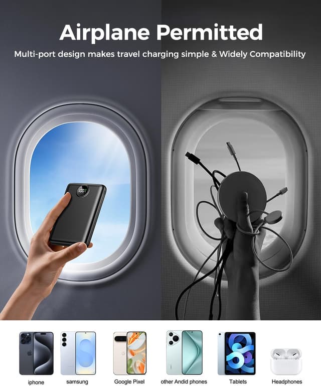 Thumbnail 5 de Power Bank 10000mAh Portable Charger