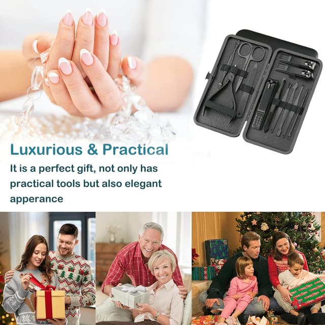 Thumbnail 2 de Manicure Set Nail Clippers Pedicure Kit 12pcs