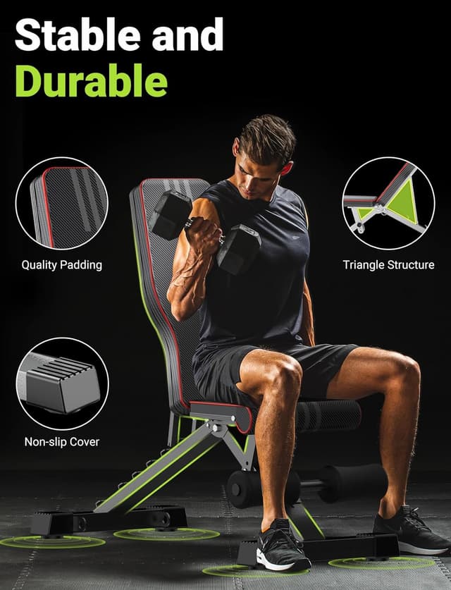 Thumbnail 3 de Yoleo Adjustable Weight Bench 23.1 lb ๐๏ธโ