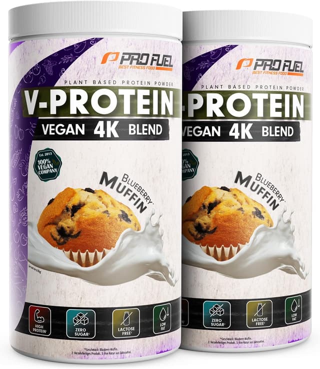 Thumbnail 6 de V-PROTEIN Vegan Protein Blueberry 750 g