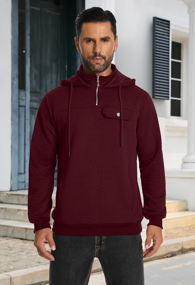 Thumbnail 2 de MLANM Hoodie Quarter Zip Sweatshirt
