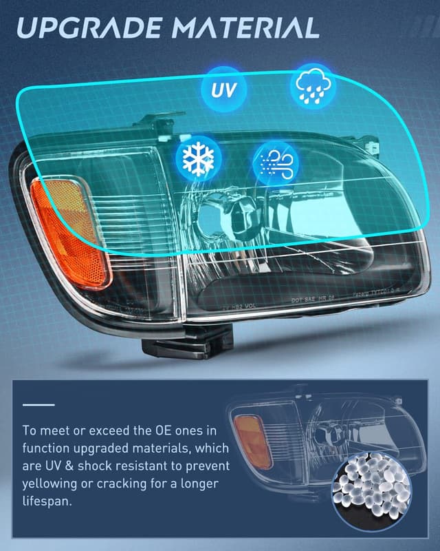Thumbnail 4 de Nilight Headlight Assembly 2001-2004