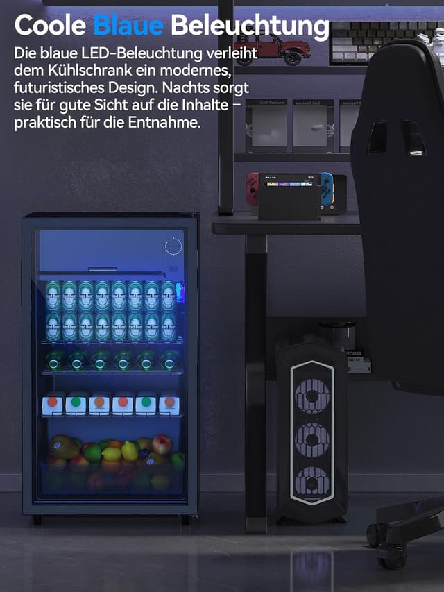 Thumbnail 2 de Devoko Getränkekühlschrank 93L mit Glastür