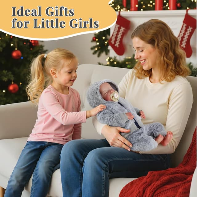 Thumbnail 5 de BABESIDE Lifelike Reborn Baby Doll 17-inch