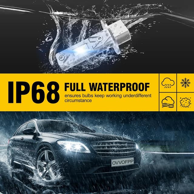 Detalle 2 de OVVOFPP Lampadina LED H3 30000 LM 220 W 6000 K