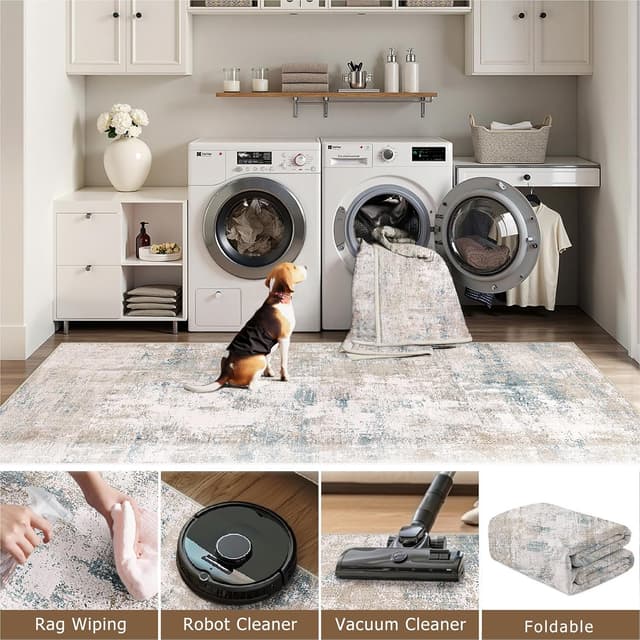 Detalle 2 de HUGEAR Washable Rug 200x300cm Beige