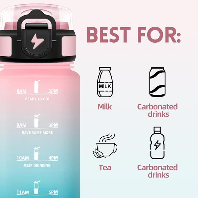 Detalle de Motswedi Borraccia bambini 500 ml con cannuccia