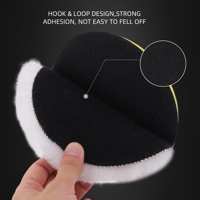 Detalle 1 de Lammfell Polierset 180 mm mit M14