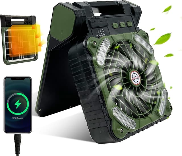 Detalle de GY Ventilatore da campeggio 10400 mAh ⛺