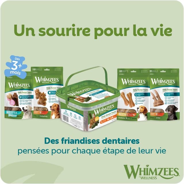 Thumbnail 6 de WHIMZEES Os de Riz M/L 9 pièces