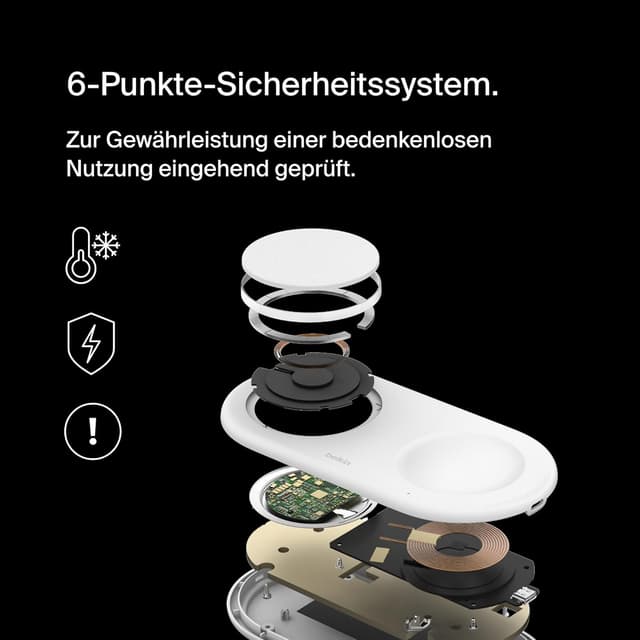 Thumbnail 4 de Belkin BoostCharge Pro kabellose 2‑in‑1-Ladestation 15W