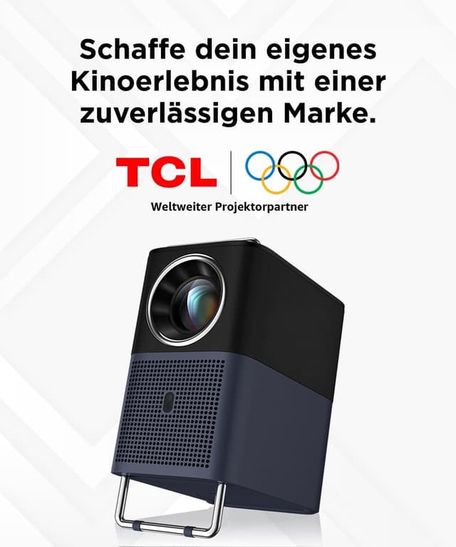 Detalle 2 de TCL A1s MTV-Projektor (600 ISO-Lumen, 1080P, Google TV, WLAN & Bluetooth) mit Autofokus